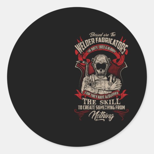 Schweisswerkzeuge Schweissstützen Runder Aufkleber (Vorderseite)
