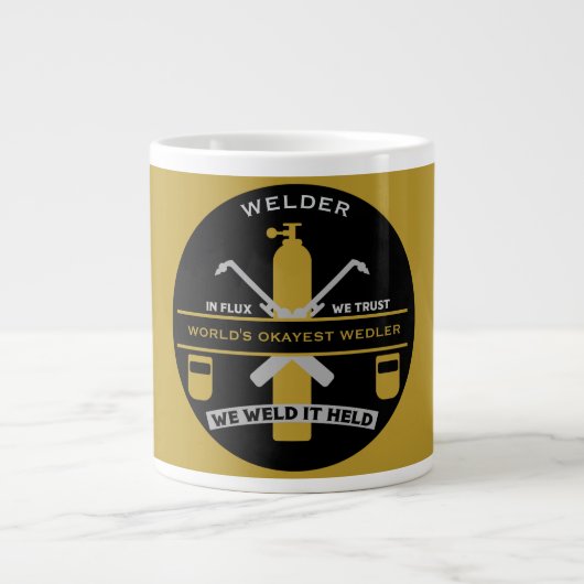 Schweißwitz-Geschenk Jumbo-Tasse (Vorderseite)