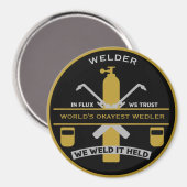 Schweißwitz-Geschenk Magnet (Vorderseite/Rückseite)