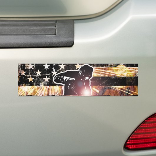 Schweißzangen und Flammen Autoaufkleber (Auf Auto)