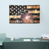 Schweißzangen und Flammen Banner (Messeveranstaltung)