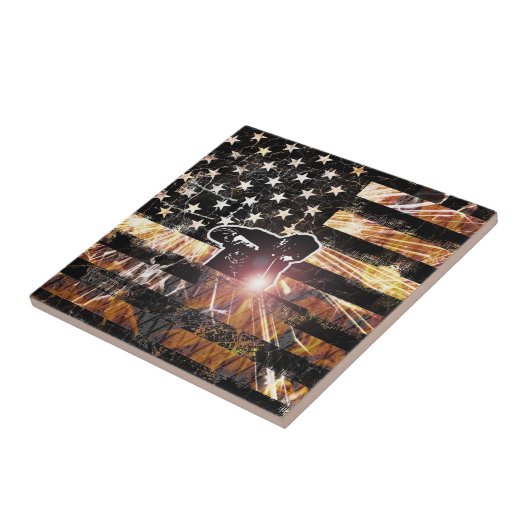 Schweißzangen und Flammen Fliese (Seite)