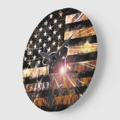 Schweißzangen und Flammen Große Wanduhr (Winkel)