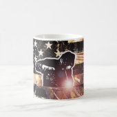 Schweißzangen und Flammen Kaffeetasse (Mittel)