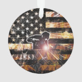 Schweißzangen und Flammen Ornament (Rückseite)