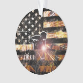 Schweißzangen und Flammen Ornament (Vorderseite)