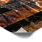 Schweißzangen und Flammen Poster (Ecke)