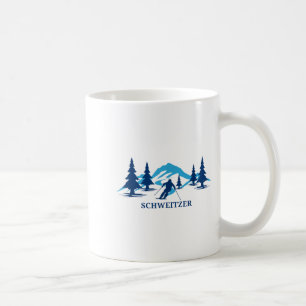 Schweitzer Idaho-Skigebiet Skifahren Skifahrer Kaffeetasse