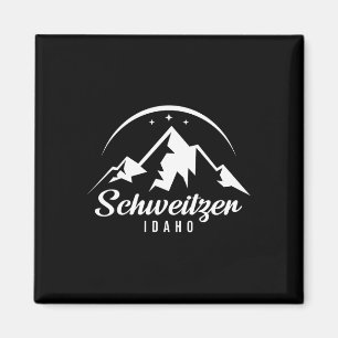 Schweitzer Idaho Skigebiet Snowboarden Magnet