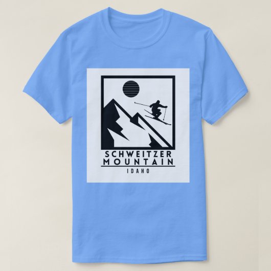 Schweitzer Mountain Idaho Ski TShirt 2 (Design vorne)