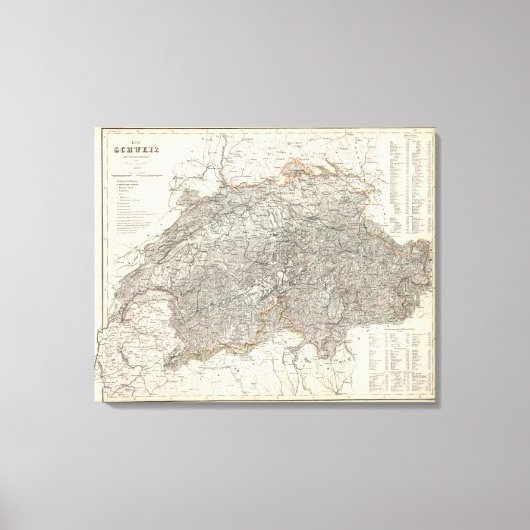 Schweiz 12 leinwanddruck (Vorderseite)