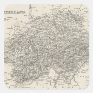 Schweiz 15 quadratischer aufkleber
