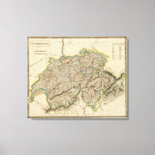 Schweiz 18 leinwanddruck