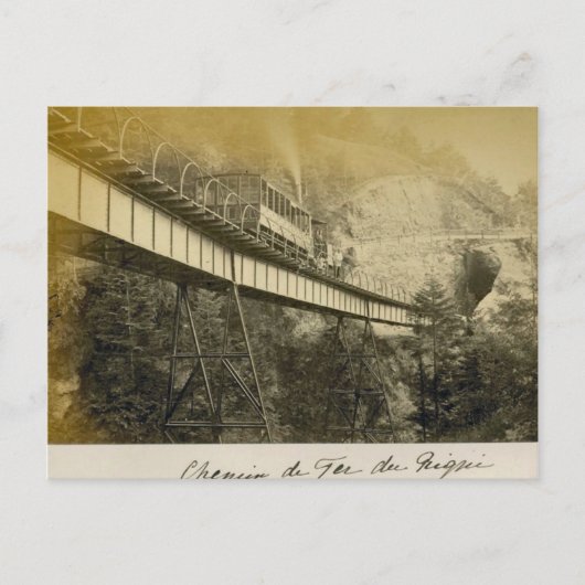 Schweiz 1908, Rigibahn, Vitznau Postkarte (Vorderseite)