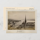 Schweiz 1908, Zürich Postkarte (Vorne/Hinten)