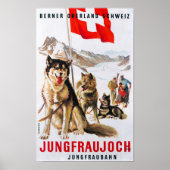 " Schweiz: 1912/heute - Junfraubahn Winter Reise Poster (Vorne)