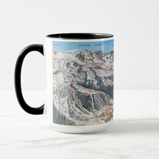" Schweiz: 1970er/heute Wallis - Zermatt Panorama Tasse (Links)