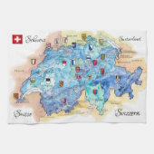 " Schweiz: 2021/heute - 26 Kantone Geschirrtuch (Horizontal)