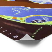 " Schweiz: 2021/heute Bern - Wengen Männl. Reise Poster (Ecke)