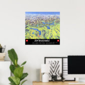 " Schweiz: 2021/heute - Zentralschweiz Panorama P Poster (Heimbüro)