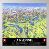 " Schweiz: 2021/heute - Zentralschweiz Panorama  P Poster (Vorne)
