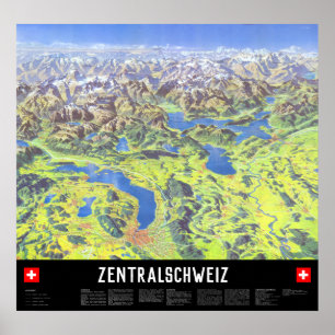 " Schweiz: 2021/heute - Zentralschweiz Panorama P Poster