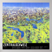 " Schweiz: 2021/heute - Zentralschweiz Panorama Poster (Vorne)