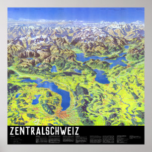 " Schweiz: 2021/heute - Zentralschweiz Panorama Poster