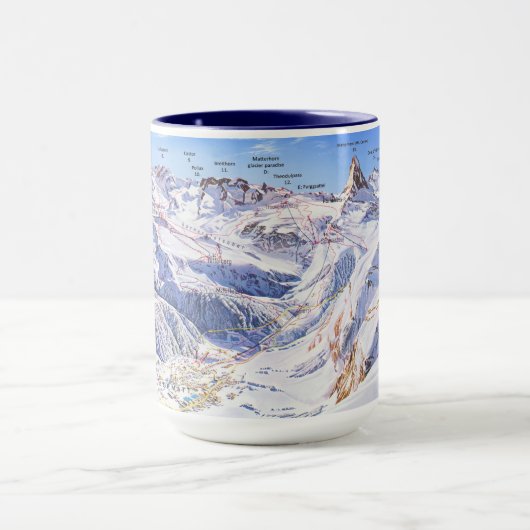 " Schweiz: 2021/heute - Zermatt/Matterhorn Panorma Tasse (Zentrum)