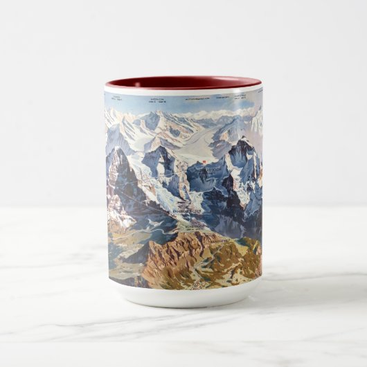 " Schweiz: 2021 - Jungfraujoch Panorama ... Tasse (Zentrum)