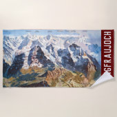 " Schweiz: 2021 - Jungfraujoch Panorama ... Tasse Strandtuch (Vorderseite)