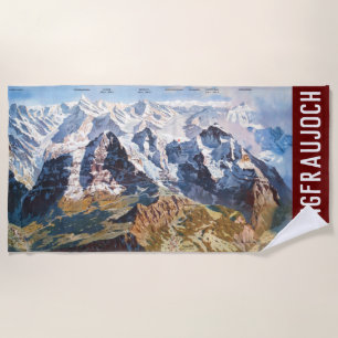 " Schweiz: 2021 - Jungfraujoch Panorama ... Tasse Strandtuch
