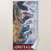 " Schweiz: 2021 - Jungfraujoch Panorama ... Tasse Strandtuch (Vorderseite)