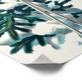 " Schweiz: 2022/heute - Davos Parsenn Winter Reise Poster (Ecke)