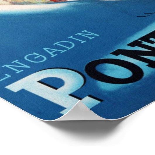 " Schweiz: 2022/heute Engadin - Pontresina Winter Poster (Ecke)