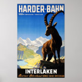 " Schweiz: 2022/heute Interlaken - Harder Bahn ... Poster (Vorne)