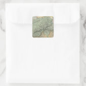 Schweiz 21 quadratischer aufkleber (Tasche)