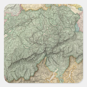 Schweiz 21 quadratischer aufkleber