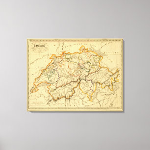 Schweiz 4 leinwanddruck