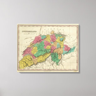 Schweiz 4 leinwanddruck