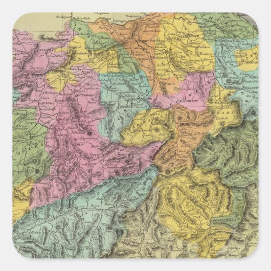 Schweiz 6 quadratischer aufkleber (Vorderseite)