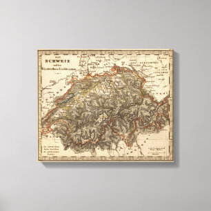 Schweiz 7 leinwanddruck