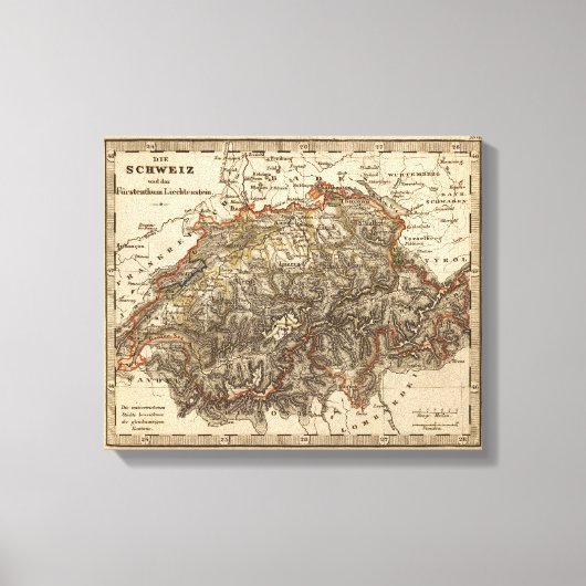 Schweiz 7 leinwanddruck (Vorderseite)