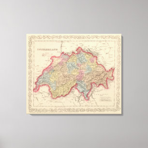 Schweiz 8 leinwanddruck