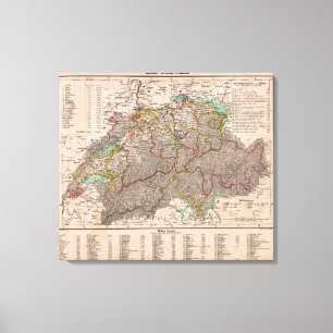 Schweiz 8 leinwanddruck