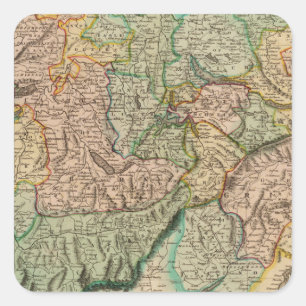 Schweiz 8 quadratischer aufkleber