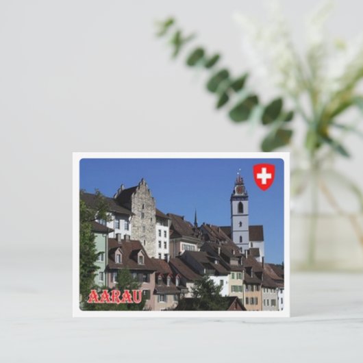 Schweiz - Aarau Postkarte (Stehend Vorderseite)
