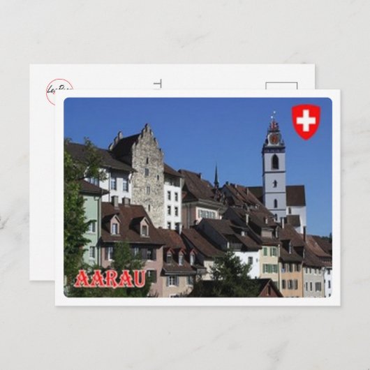 Schweiz - Aarau Postkarte (Vorne/Hinten)
