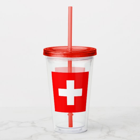 Schweiz Acryltrinkbecher (Vorderseite)