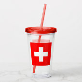 Schweiz Acryltrinkbecher (Rückseite)